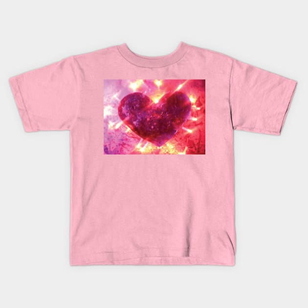 heart Kids T-Shirt by backline